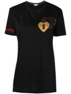 Fendi Heart Patch T-shirt - Black