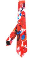 Alexander Mcqueen Abstract Print Tie - Red