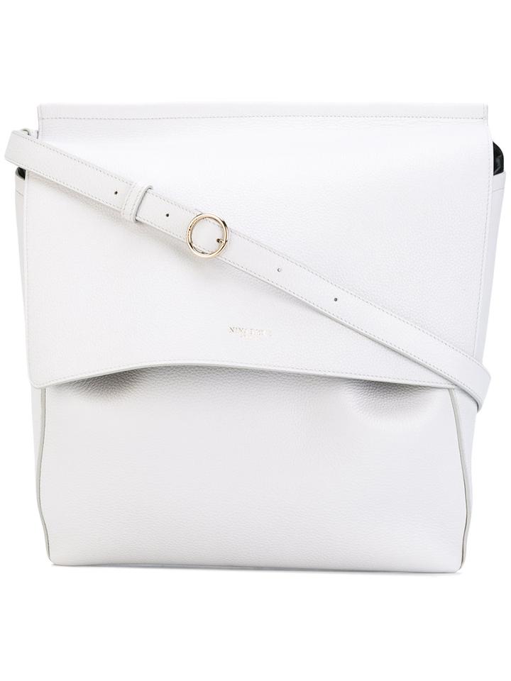 Nina Ricci - Flap Shoulder Bag - Women - Calf Leather - One Size, White, Calf Leather