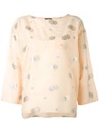 A.p.c. - Fil Coupé Top - Women - Silk/cotton/polyester - 40, Nude/neutrals, Silk/cotton/polyester