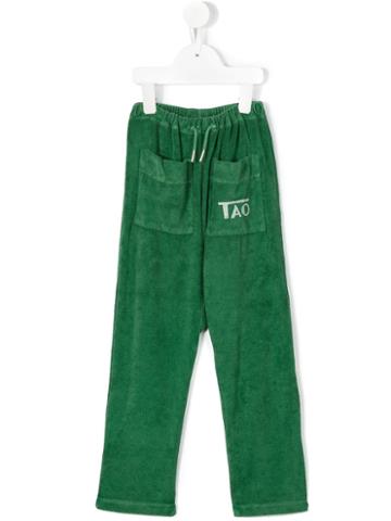 The Animal Observatory Drawstring Waist Trousers, Size: 8 Yrs, Green