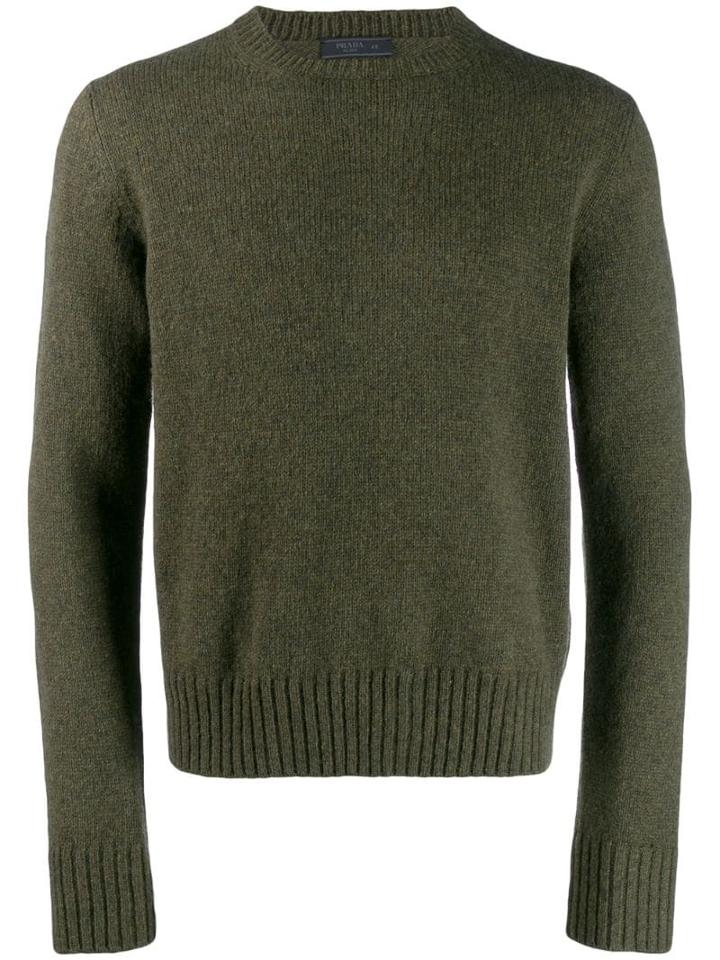 Prada Classic Crew Neck Jumper - Green