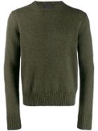 Prada Classic Crew Neck Jumper - Green