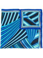 Missoni Foulard Multi Stripes Scarf, Women's, Blue, Silk