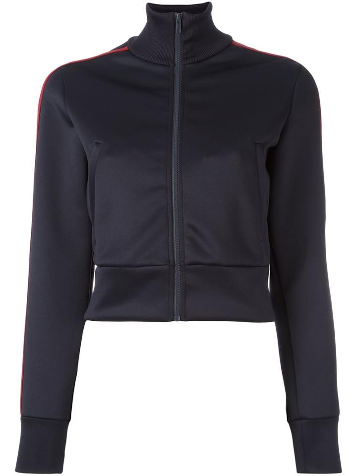 Red Valentino Scuba Cropped Jacket, Women's, Size: Medium, Blue, Polyester/spandex/elastane/viscose