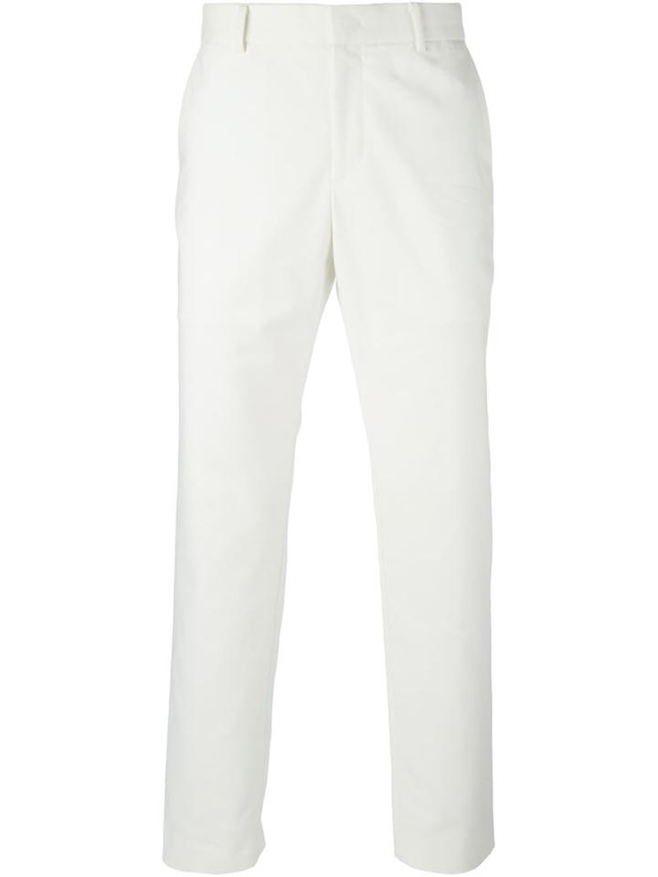 Juun.j Tailored Trousers, Men's, Size: 44, White, Cotton/nylon/polyurethane/polyester