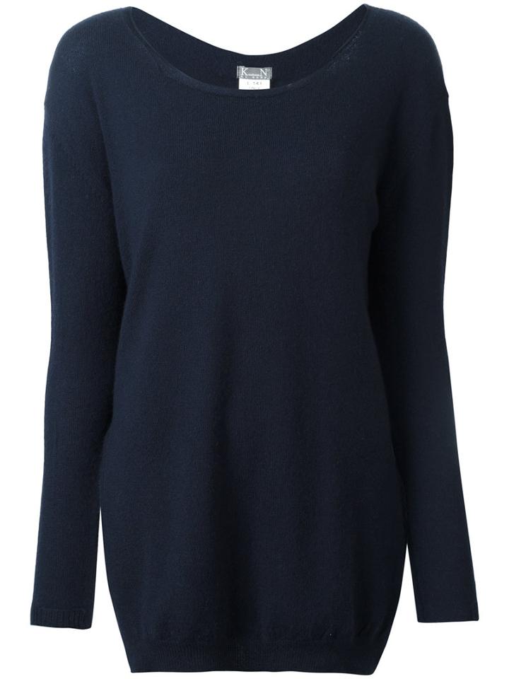 Kristensen Du Nord Crew Neck Jumper, Women's, Size: 1, Blue, Cashmere