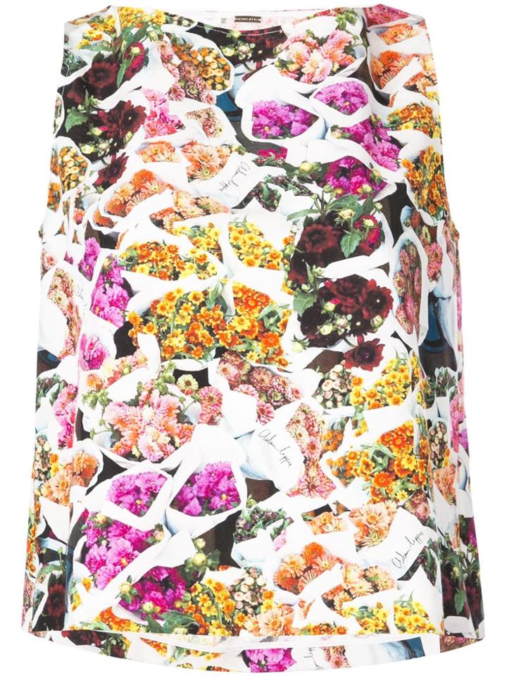 Adam Lippes Sleeveless Printed Blouse - Multicolour