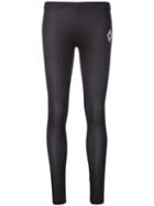 Marcelo Burlon County Of Milan - Simple Leggings - Women - Polyester/spandex/elastane - S, Black, Polyester/spandex/elastane