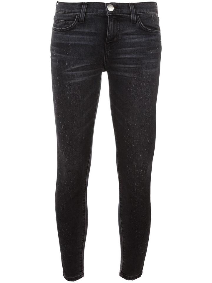 Current/elliott Skinny Jeans, Women's, Size: 25, Black, Cotton/spandex/elastane