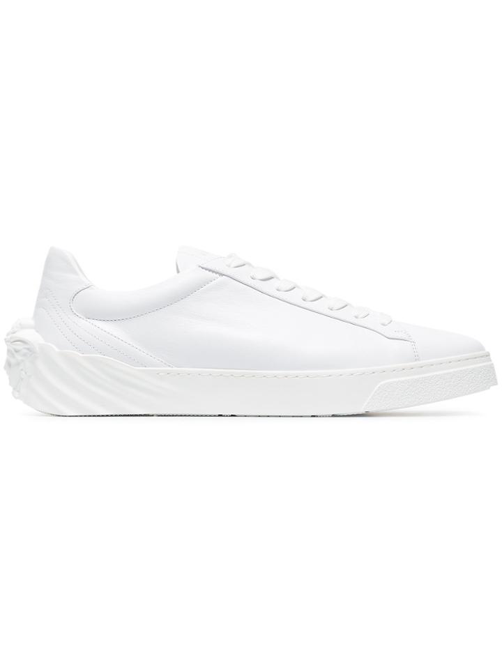 Versace Medusa Leather Sneakers - White