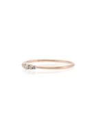 Rosa De La Cruz 18k Rose Gold Five Diamond Ring - Metallic