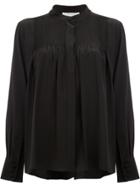 Chloé Pintuck Tailored Blouse - Black