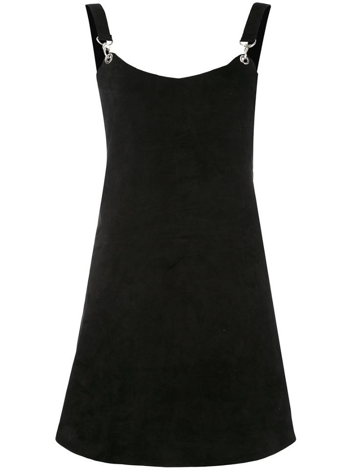 Manokhi - Lace-up Back Dress - Women - Lamb Skin - 38, Black, Lamb Skin