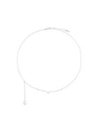 Maison Margiela Drop Pearl Necklace - Metallic