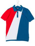 Tommy Hilfiger Junior Teen Colour Block Polo Shirt - Blue