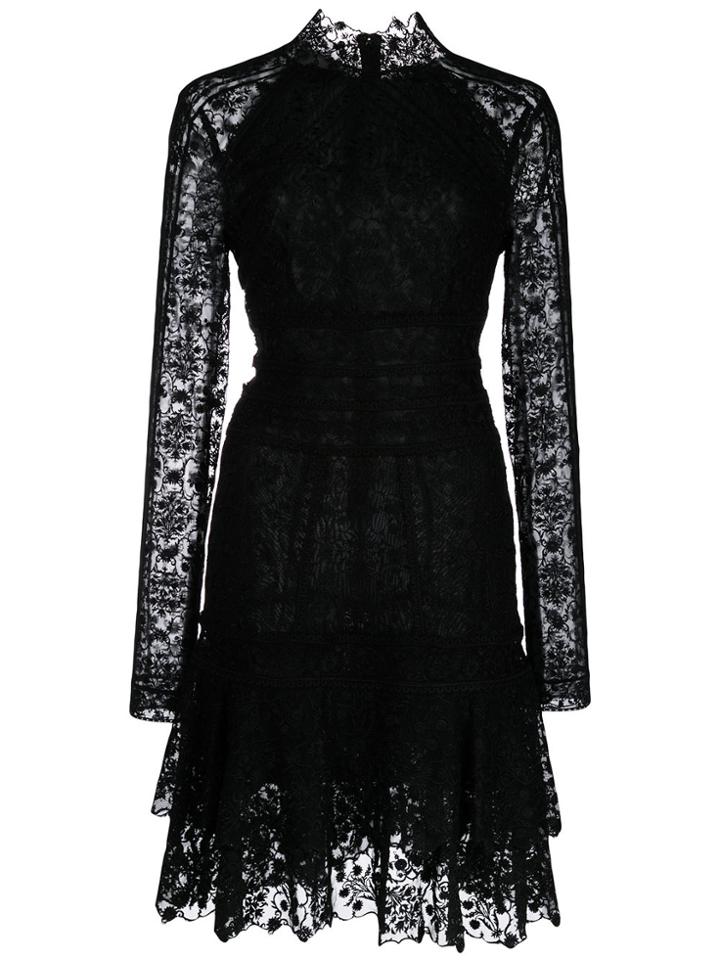 Jonathan Simkhai Floral Embroidered Dress - Black