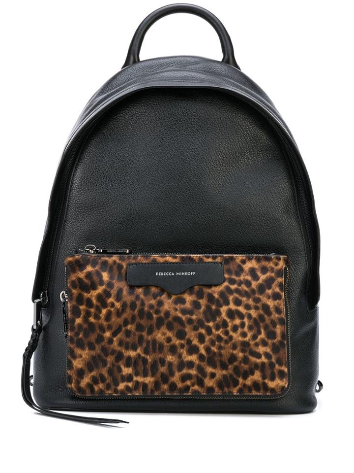 Rebecca Minkoff Leopard-print Backpack - Black