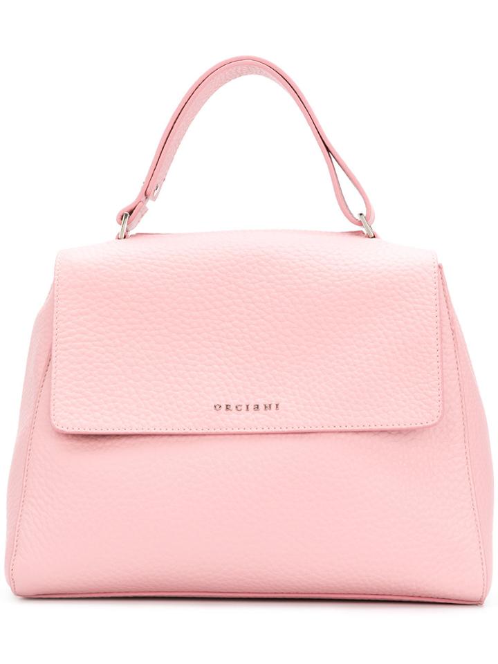 Orciani Foldover Tote Bag - Pink & Purple
