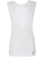 Nike - Mesh-panelled Tank Top - Women - Polyester/spandex/elastane/lyocell - M, White