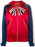 Gucci Embroidered Hooded Bomber Jacket