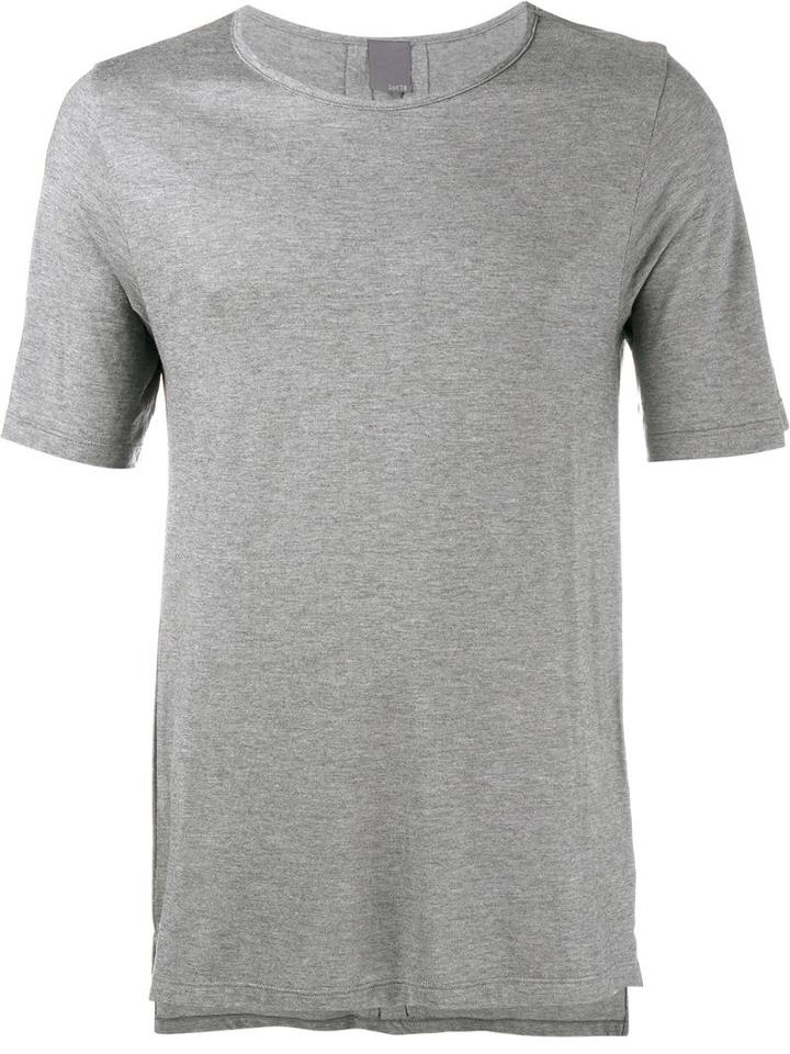 Lot78 Cashmere T-shirt, Men's, Size: Large, Grey, Micromodal/nylon/cashmere