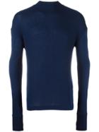 Diesel Black Gold Crew Neck Jumper, Men's, Size: Medium, Blue, Rayon