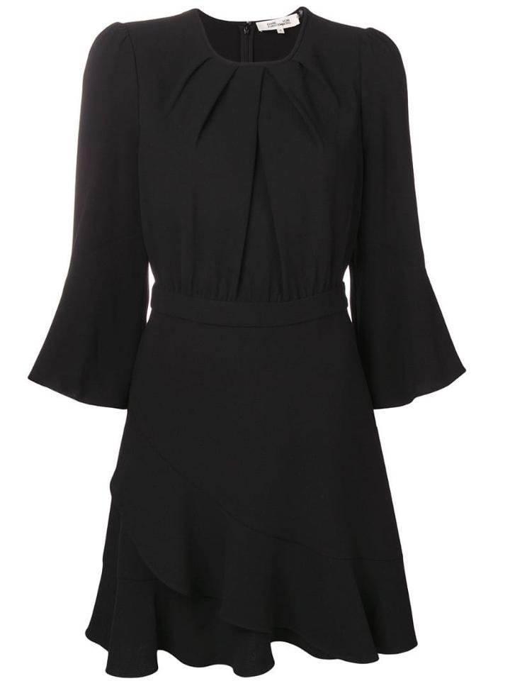 Diane Von Furstenberg Flared Cuff Dress - Black
