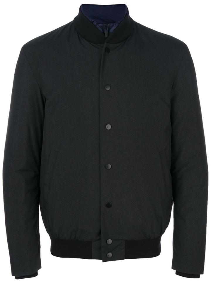 Giorgio Armani Padded Bomber Jacket - Blue