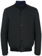 Giorgio Armani Padded Bomber Jacket - Blue