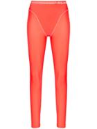 Adam Selman Sport French-cut High-rise Leggings - Orange