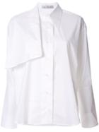 Palmer / Harding Long-sleeved Altered Shirt - White