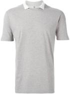 Brunello Cucinelli Collar Insert T-shirt, Men's, Size: L, Grey, Cotton