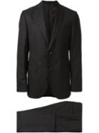 Fashion Clinic Two Piece Suit, Men's, Size: 48, Black, Silk/viscose/wool