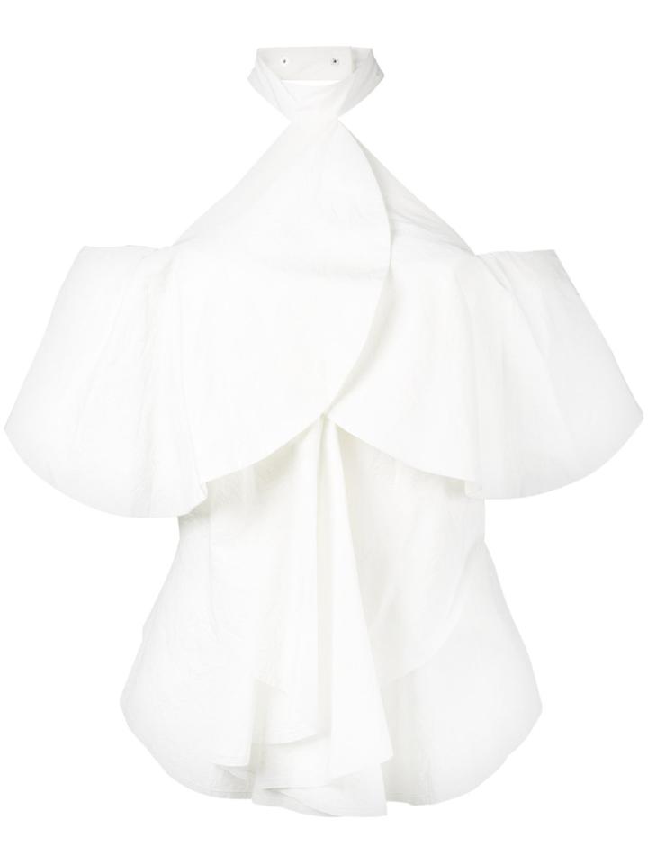 Kitx Cold Shoulder Blouse - White