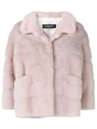 Simonetta Ravizza Classic Collar Fur Jacket - Pink