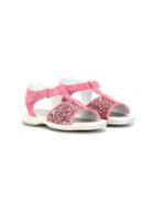Hogan Kids Glitter Sandals, Girl's, Size: 25, Pink/purple