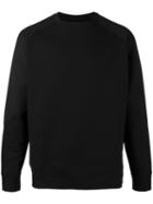 Odeur - 'shield' Mesh-panelled Sweatshirt - Unisex - Cotton - S, Black, Cotton