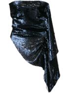 Paula Knorr Sequinned Bandeau Top - Blue