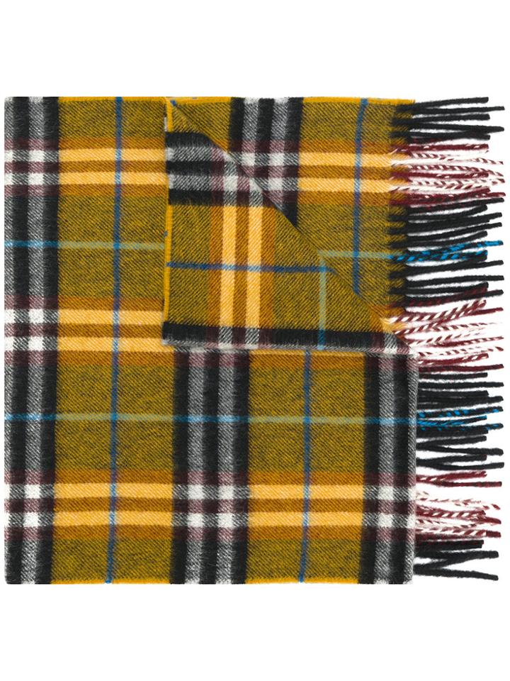 Burberry House Check Scarf - Yellow & Orange