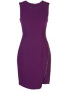 Milly Side Zip Short Dress - Purple