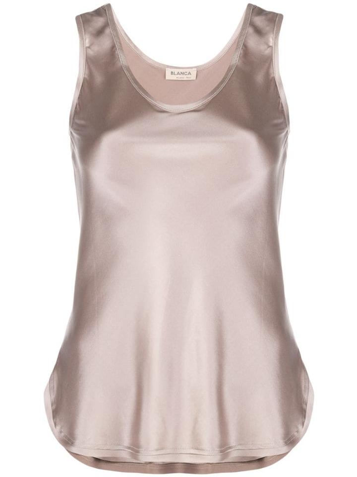 Blanca Evening Tank Top - Neutrals