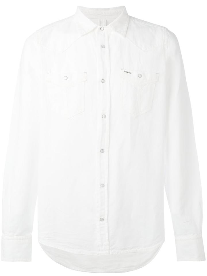 Diesel - D-broome Shirt - Men - Cotton - Xl, White, Cotton