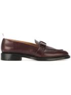 Thom Browne Loafer With Bow In Calf Leather