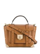 Michael Michael Kors Engraved Logo Tote - Brown