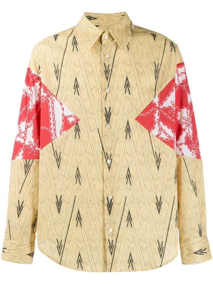 System Printed Shirt - Yellow