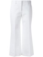 Emilio Pucci - Tailored Straight Trousers - Women - Cotton/linen/flax/polyamide/viscose - 42, Women's, White, Cotton/linen/flax/polyamide/viscose