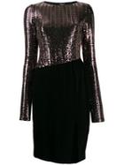 Just Cavalli Sequin Fitted Dress - Black