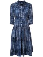 Samantha Sung Audrey Checked Dress - Blue