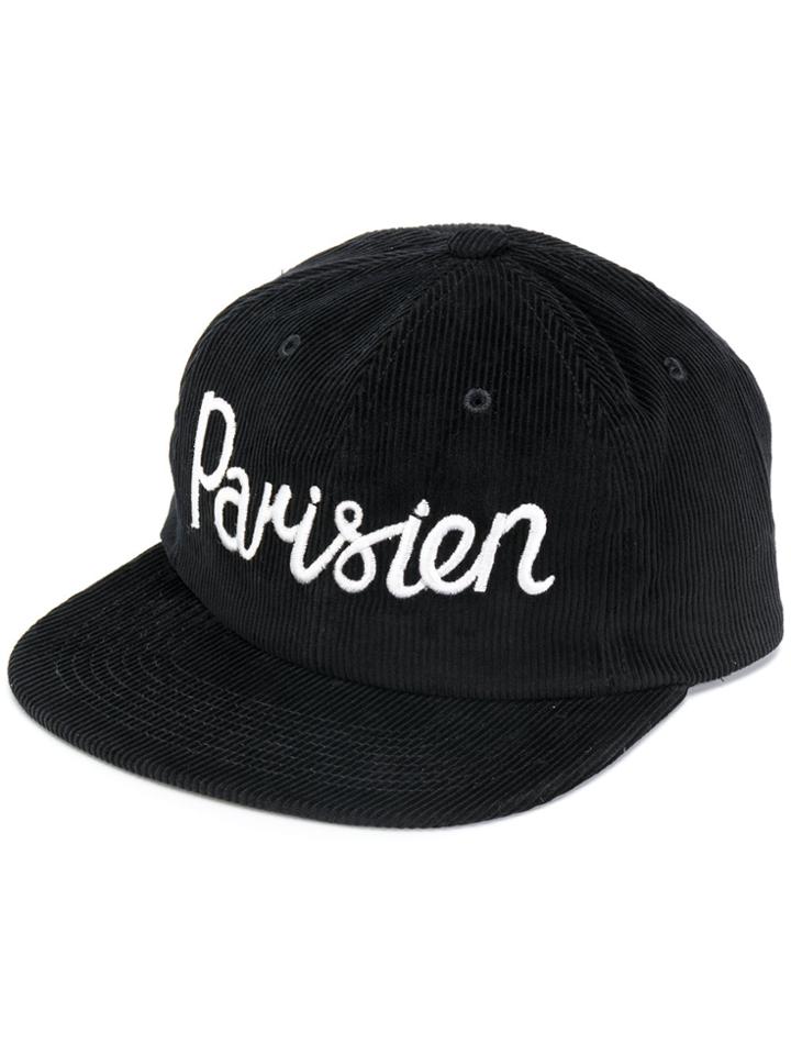 Maison Kitsuné Parisien Baseball Cap - Black